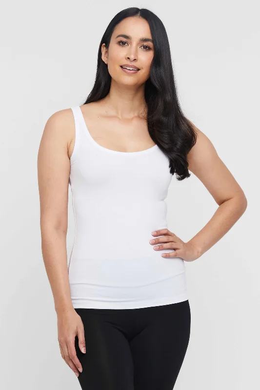 Weekend Extravaganza: Shop Now Bamboo Scoop Singlet - White