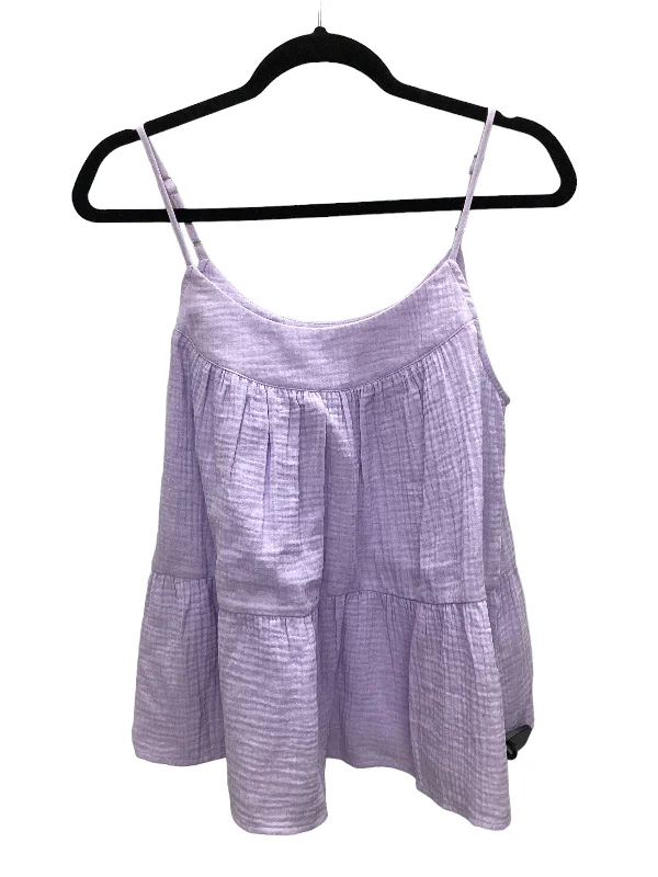 Weekend Bargains to Enjoy Purple Top Sleeveless Banana Republic, Size M