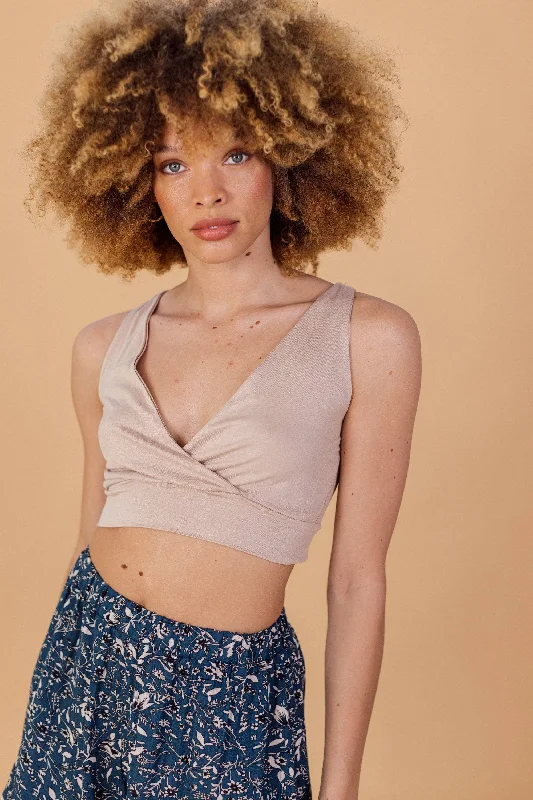 Weekend Bargains to Cherish Crop Top Itzel Beige