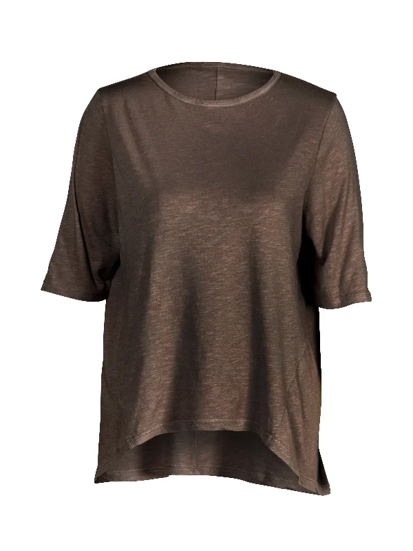 Grand Opening Sale OAKLEE oversize t-shirt - Dark Brown