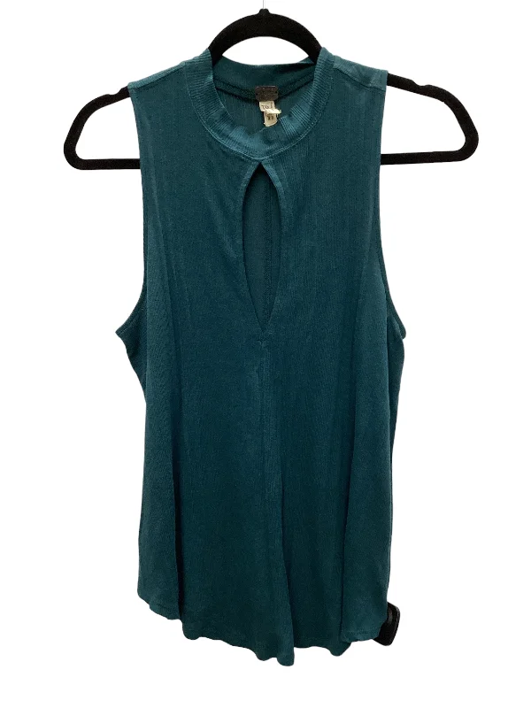 Price Slash Green Top Sleeveless We The Free, Size Xs