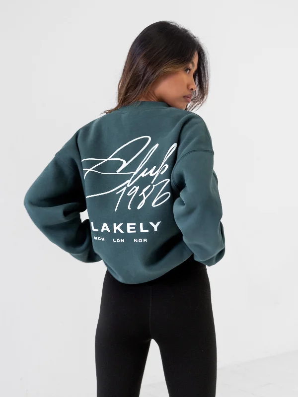 Today's Deal Club Oversized Sweater - Teal Green