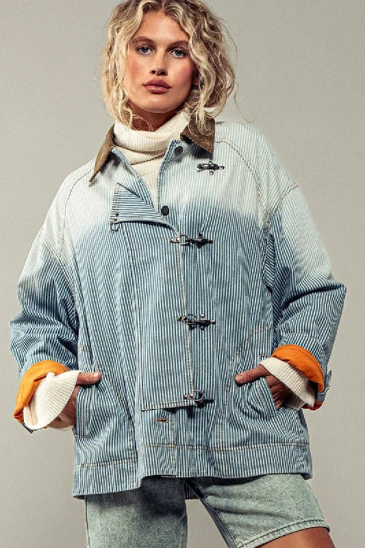 Weekend Bargains to Grab Burnout Denim Chore Jacket
