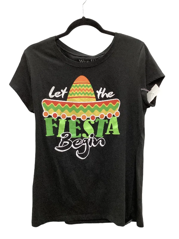 Weekend Savings Bonanza Black Top Short Sleeve Basic Cme, Size Xxl