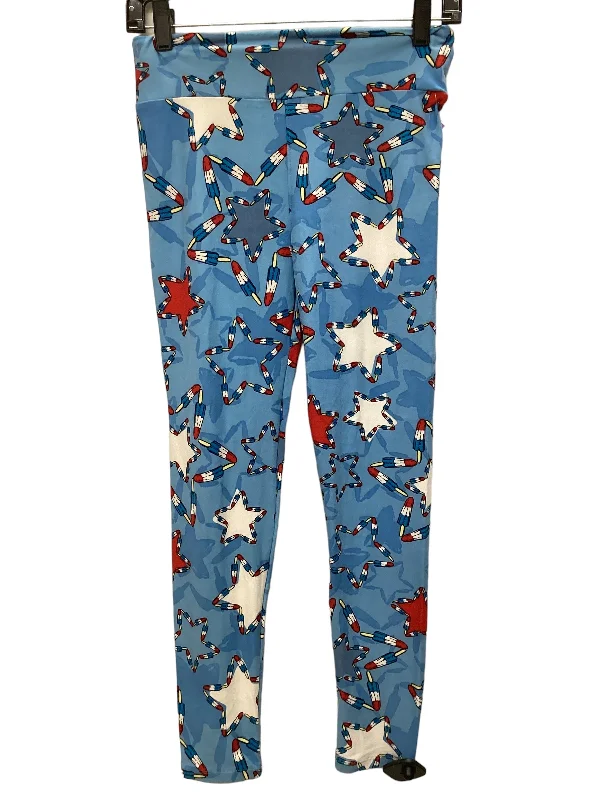 Special Savings Blue Pants Leggings Lularoe, Size Onesize
