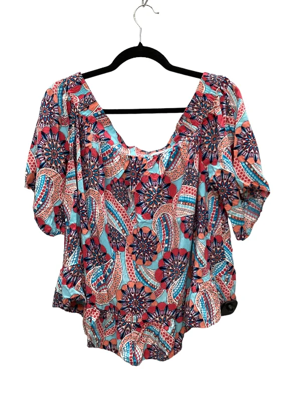 Lowest Rates Multi-colored Top Short Sleeve Crown And Ivy, Size L