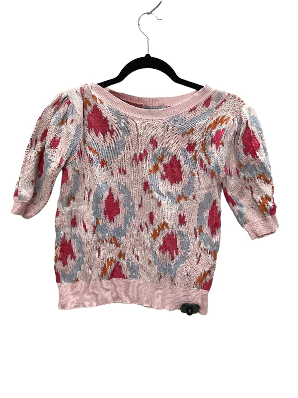 Act Now Multi-colored Top Short Sleeve Fate, Size S