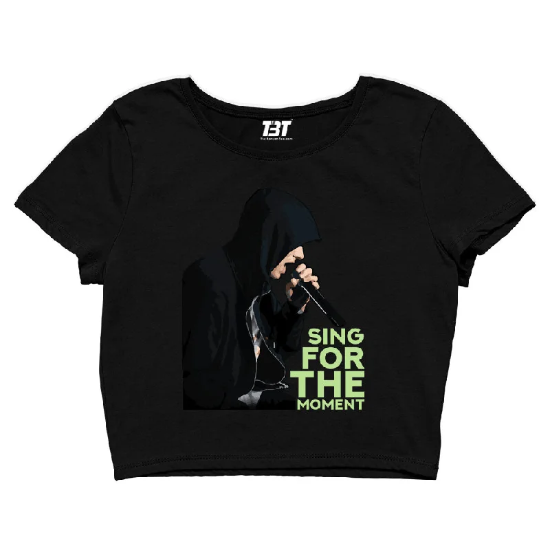 Discount Deals Eminem Crop Top - Sing For The Moment