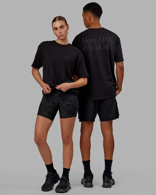 Clearance Event Unisex VS5 FLXCotton Tee Oversize - Black-Black