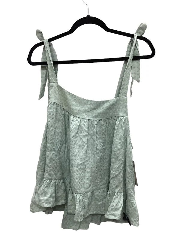 Weekend Bargains to Snag Green Top Sleeveless Clothes Mentor, Size L