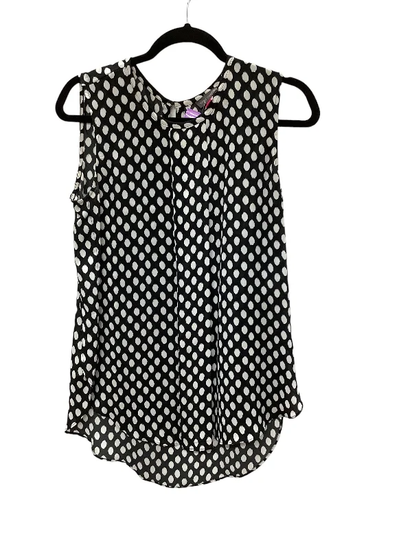 Price Rollback Black & White Top Sleeveless Vince Camuto, Size S