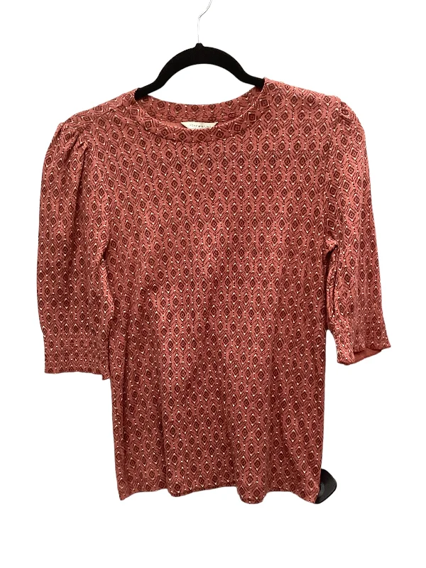 Special Offer Red Top Short Sleeve Lucky Brand, Size S