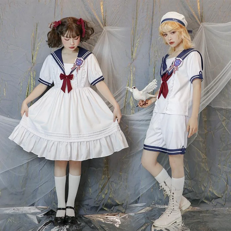 Weekend Savings Sensation CastleToo~Voyage Atlantis Sailor Lolita Prince Shorts/OP Set