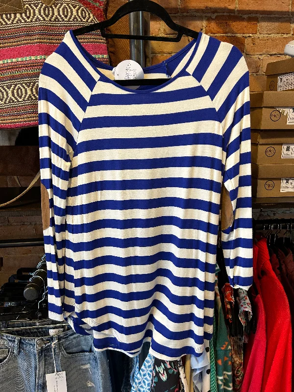 Customer Appreciation Sale The Royal Blue Striped Top