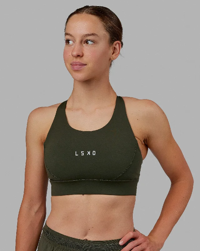 Special Promotion Propel Sports Bra - Forest Night