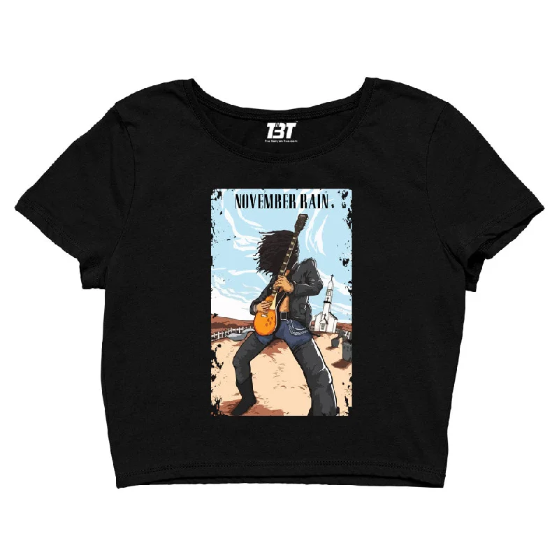 Sneak Peek Sale Guns N' Roses Crop Top - November Rain