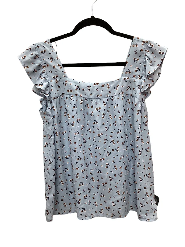 Sale Event Blue Top Sleeveless Pleione, Size S