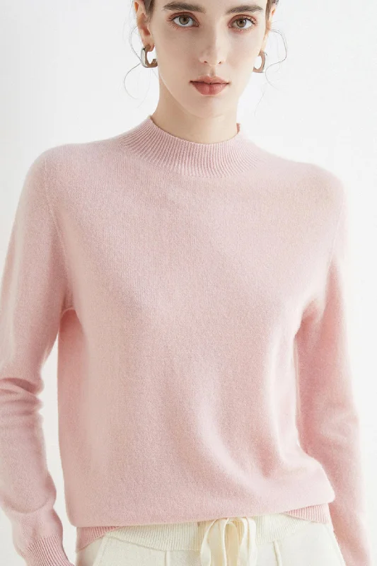 Today’s Deal TastyHottie - Mock Neck Solid Color Wool Sweater