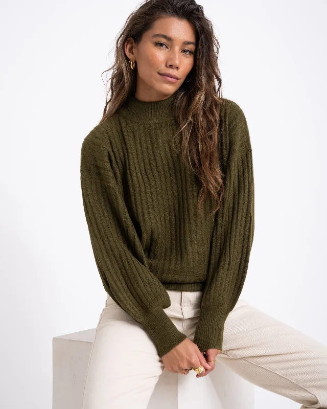 Weekend Deals That Thrill TILTIL Benny Strickpullover Moosgrün Einheitsgröße