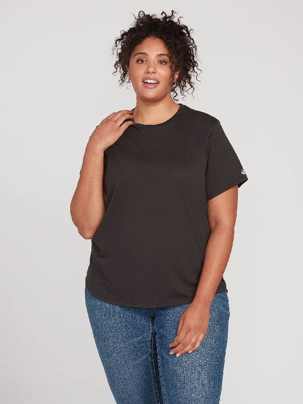Weekend Discounts to Enjoy One Of Each Plus Size Tee - Black