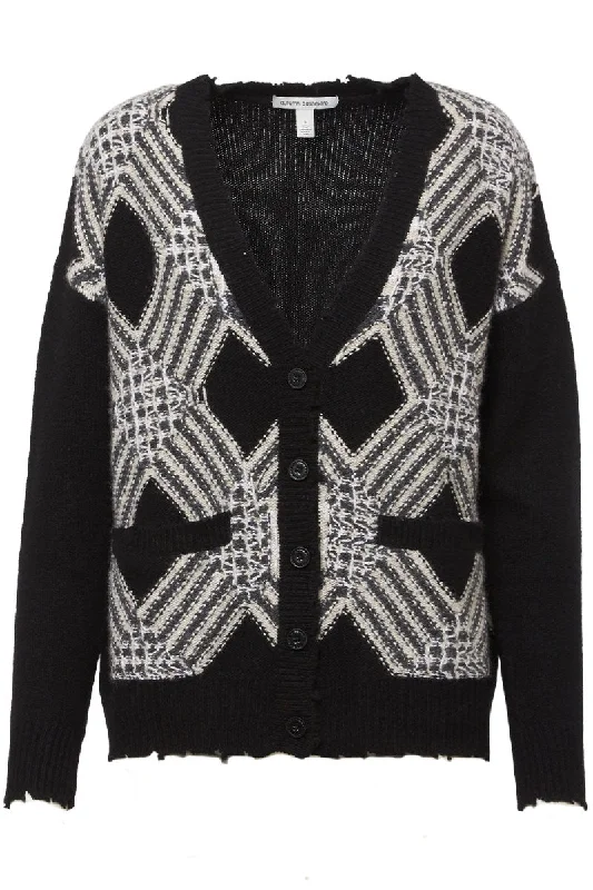 Weekend Savings Fiesta Distressed Grandpa Cardigan