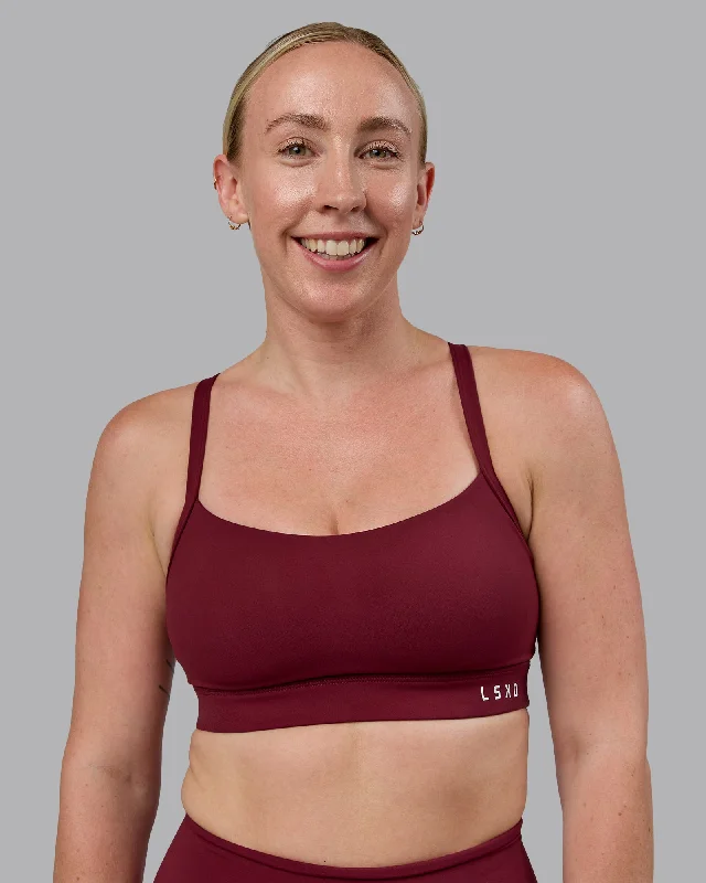 Early Access Momentum Sports Bra (D/DD/E) - Cordovan