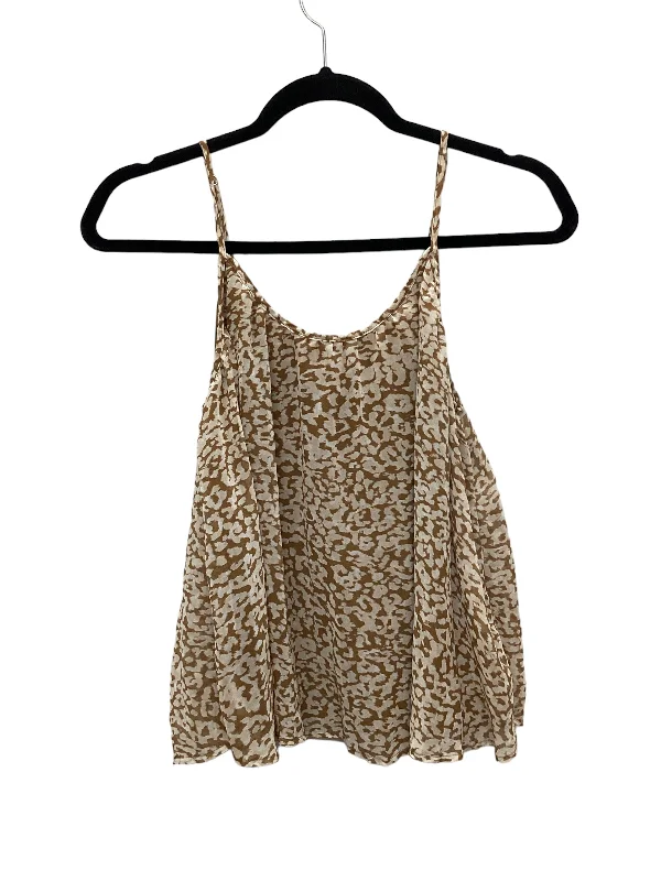 Crazy Savings Brown Top Sleeveless Clothes Mentor, Size M