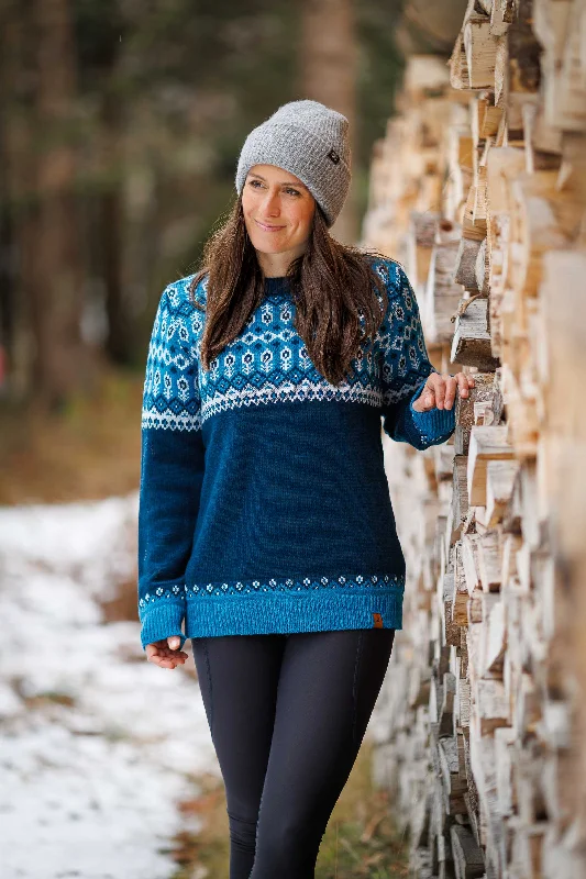 Price Drop Svalbard Knit Sweater - Polar Blue