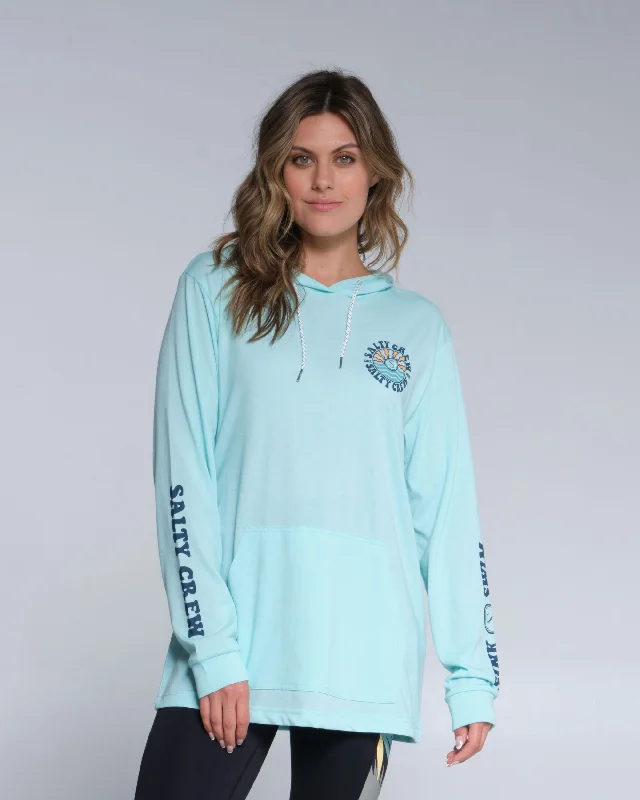 Limited Availability Sun Waves Mid Weight Hoody - Sea Foam
