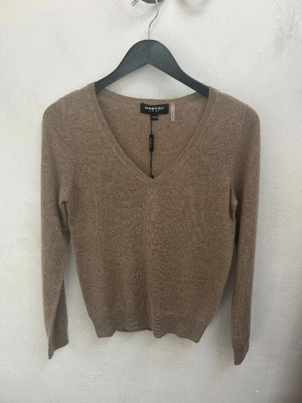 Deep Discounts Taupe Organic Cashmere Jumper
