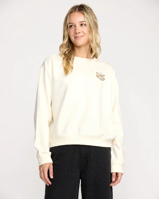 Deal Frenzy Stone Dream Crew Sweatshirt - Bone