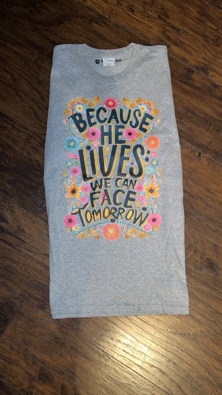 Anniversary Sale Because He Lives Tee