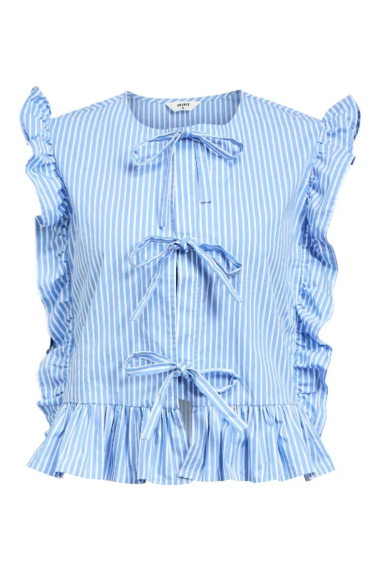 New Arrival Object - Objalice Cilie S/L Top Ott 12 - 4751396 Provence White