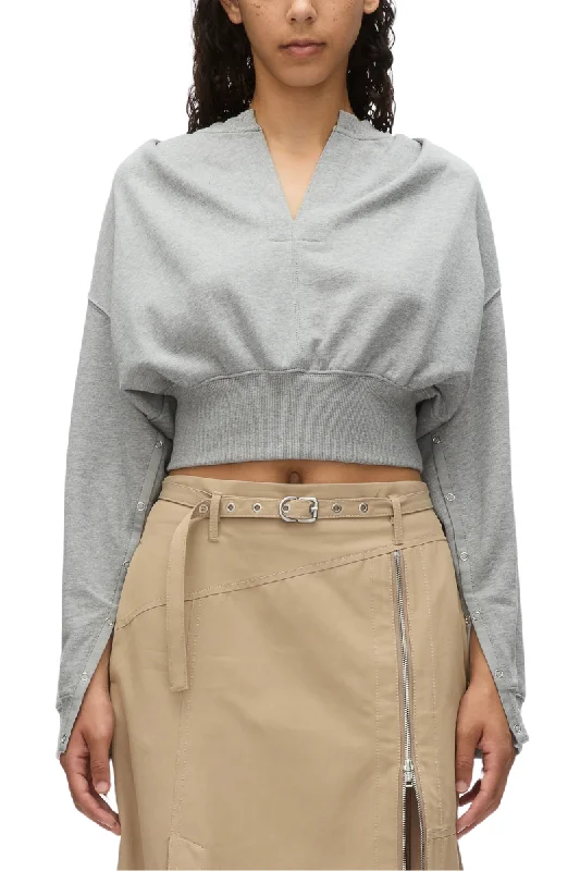 Weekend Savings Fiesta Long Sleeve Cropped Sweatshirt