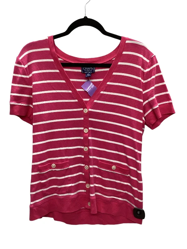 Deep Savings Striped Pattern Top Short Sleeve Chaps, Size L