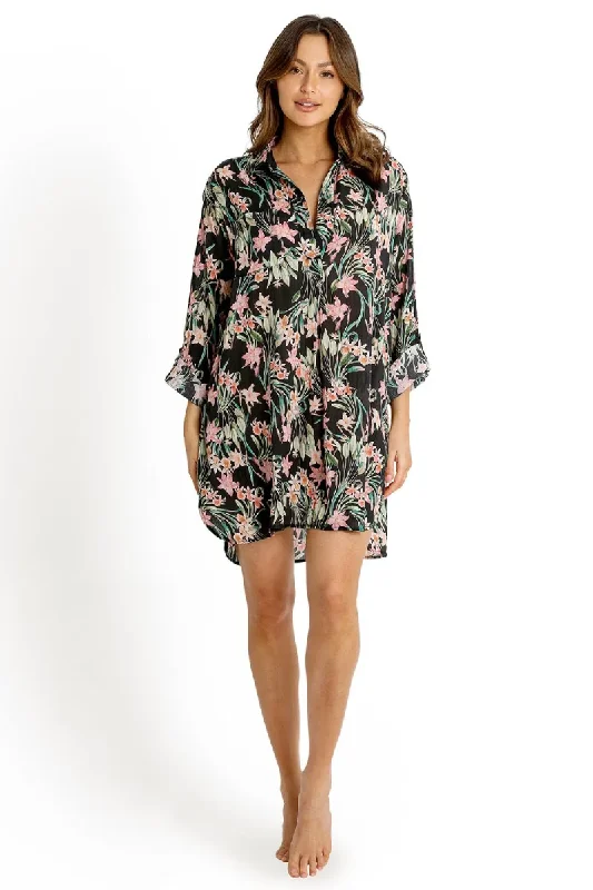 Last Chance Sunseeker Painters Shirt Camellia - Black