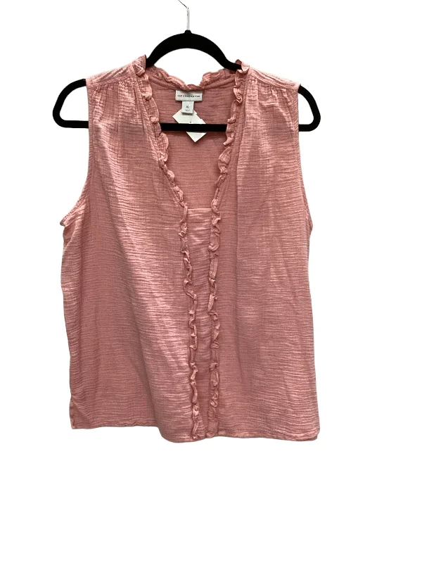 Price Rollback Pink Top Sleeveless Liz Claiborne, Size Xl