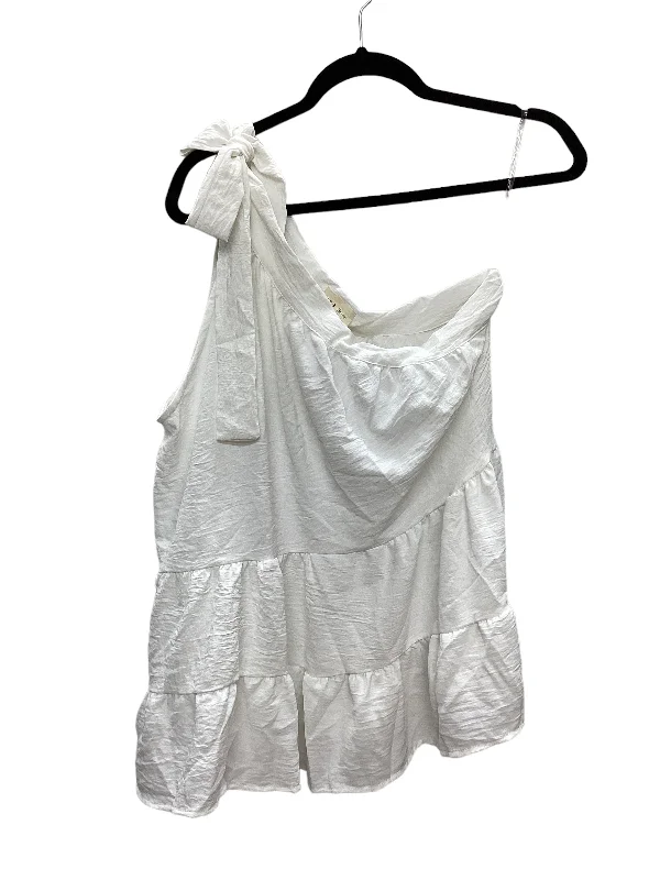 Midnight Madness White Top Sleeveless 143 Story, Size L