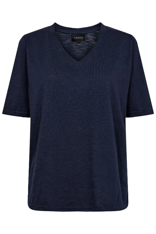 Weekend Bargains Just for You Liberte - Ulla-Ss-Vneck-Tshirt - Navy
