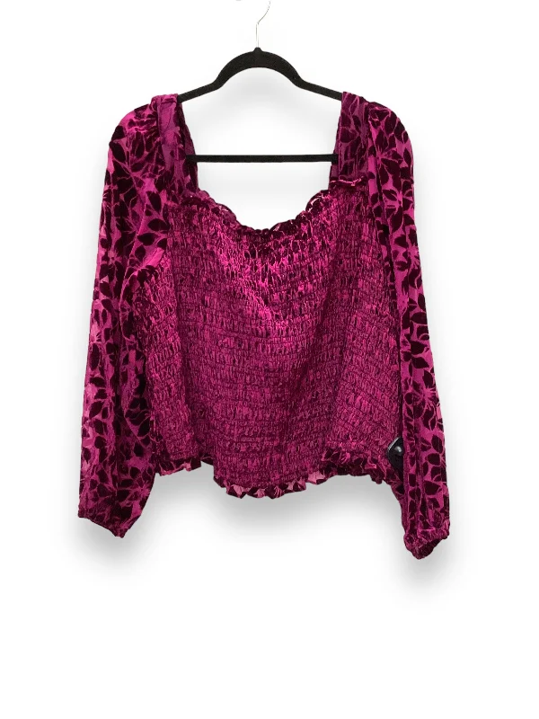 New Deals Purple Top Long Sleeve Torrid, Size 4x