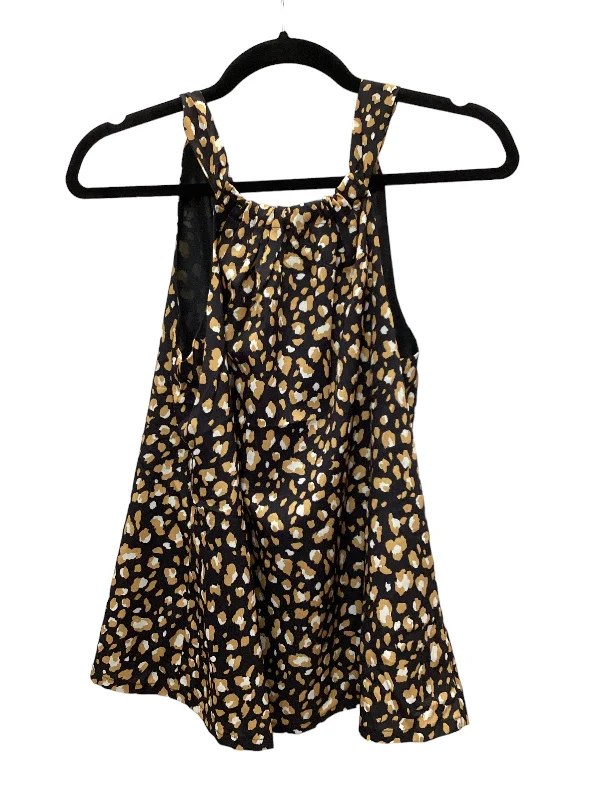 Value Deals Animal Print Top Sleeveless Jade, Size Xs