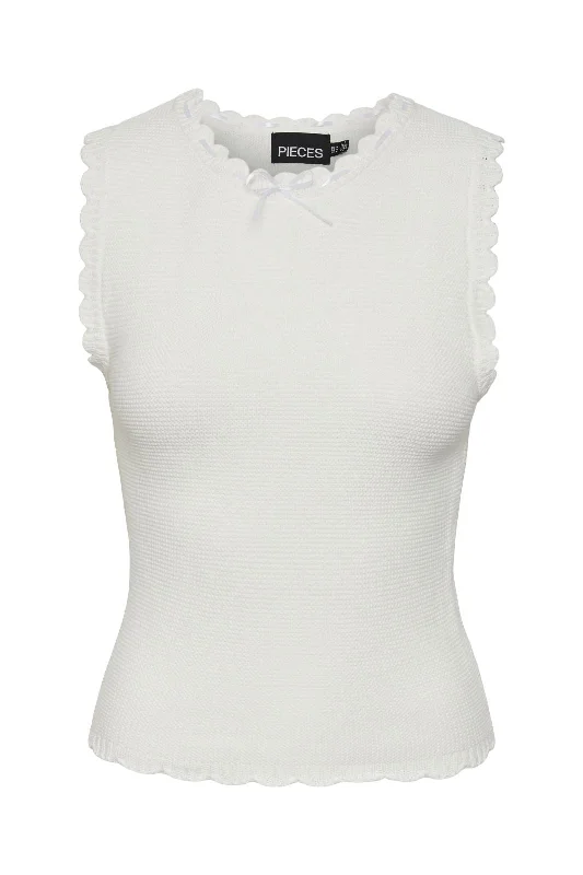 Extra Savings Pieces - Pcmary Sl Knit Top Pa - 4456154 Cloud Dancer