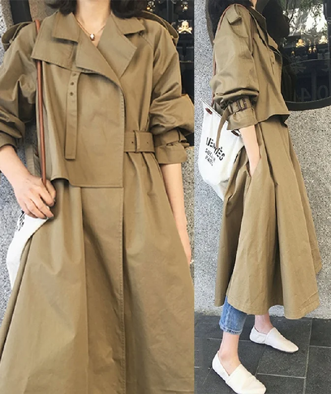 Year-End Sale Fashion slim long outerwear autumn long-sleeved trench coat     S123