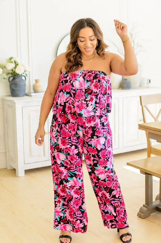Steals and Deals Life of the Party Floral Jumpsuit