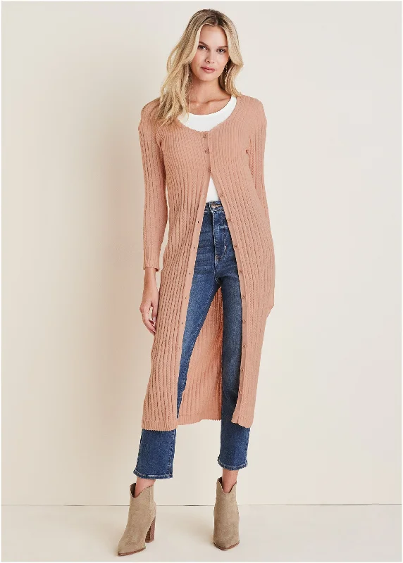 Weekend Offers That Impress Pointelle Duster - Evening Sand