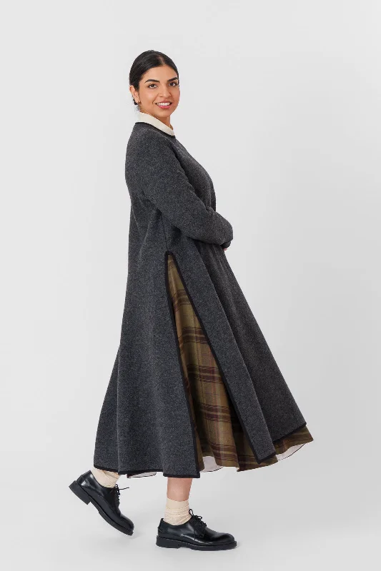 Price Drop Double Slit Dress, Wool