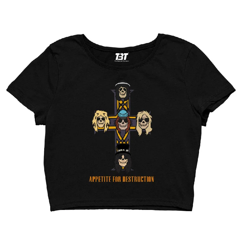 Price Slash Guns N' Roses Crop Top - Appetite For Destruction