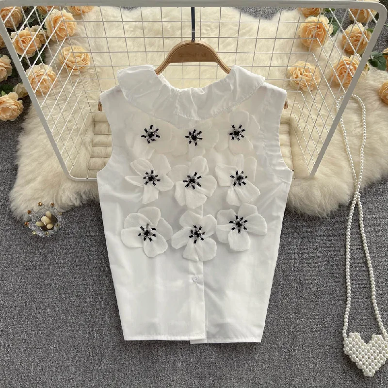 Epic Deals Cute floral sleeveless top   S371