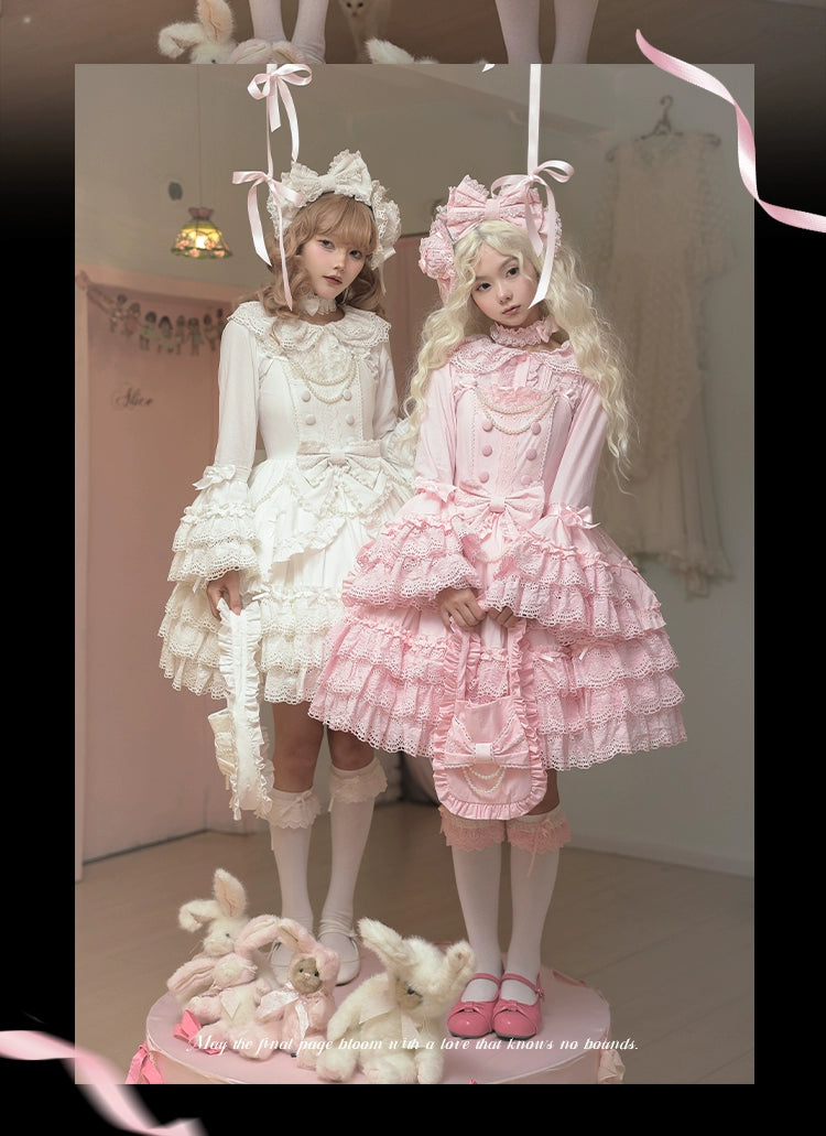 Weekend Bargains to Relish Plum Tree~Pure Love Language~Sweet Lolita Pearl JSK Princess Sleeves Blouse