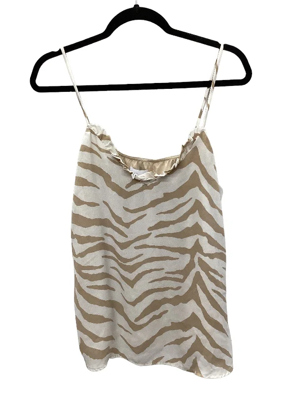 Sale Alert Tan Top Sleeveless Adrienne Vittadini, Size L